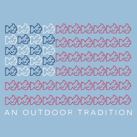 Prodoh Infant Light Blue Nautical American Flag Short Sleeve Tee - Picture 2 of 5